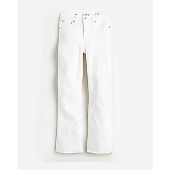 J.Crew 9" demi-boot crop jean in white wash - Picture 4 of 7